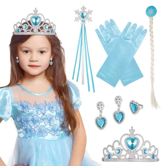 Girls' blue princess dress set – wholesale lot