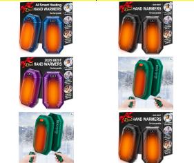 Rechargeable hand warmer 2-pk