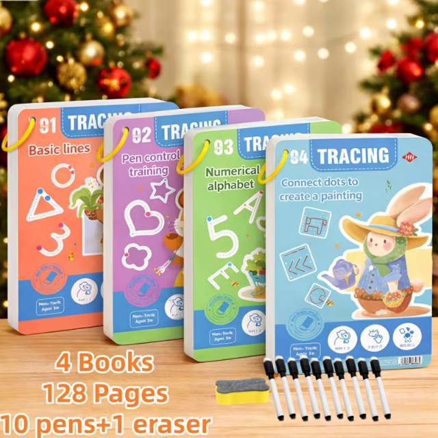 Reusable magic practice workbooks – wholesale lot