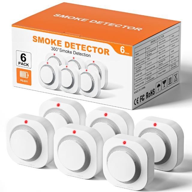 Smoke alarm 6-pack – wholesale lot