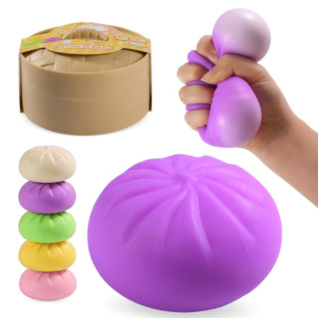 Bun squishy toy (5 colors) – wholesale lot